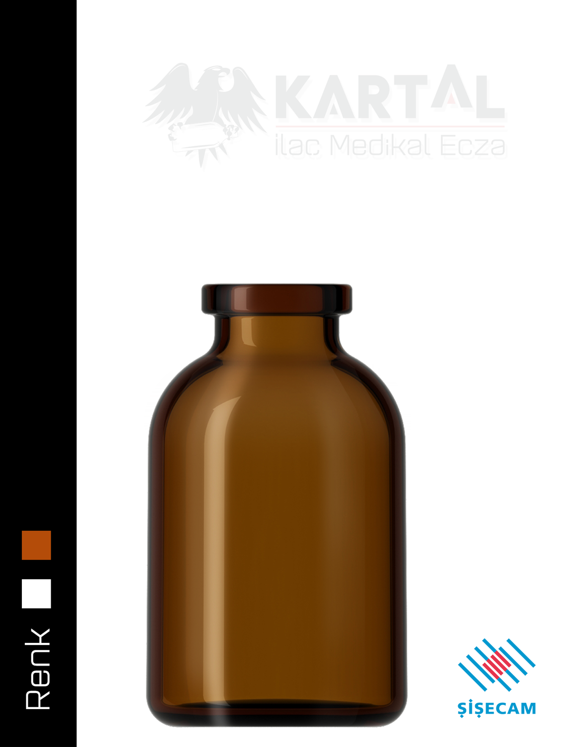 700502 ŞişeCam |Bal| 25 cc Serum Şişesi