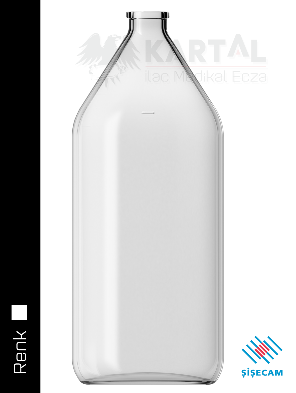 742499 ŞişeCam 1000 cc Serum Şişesi
